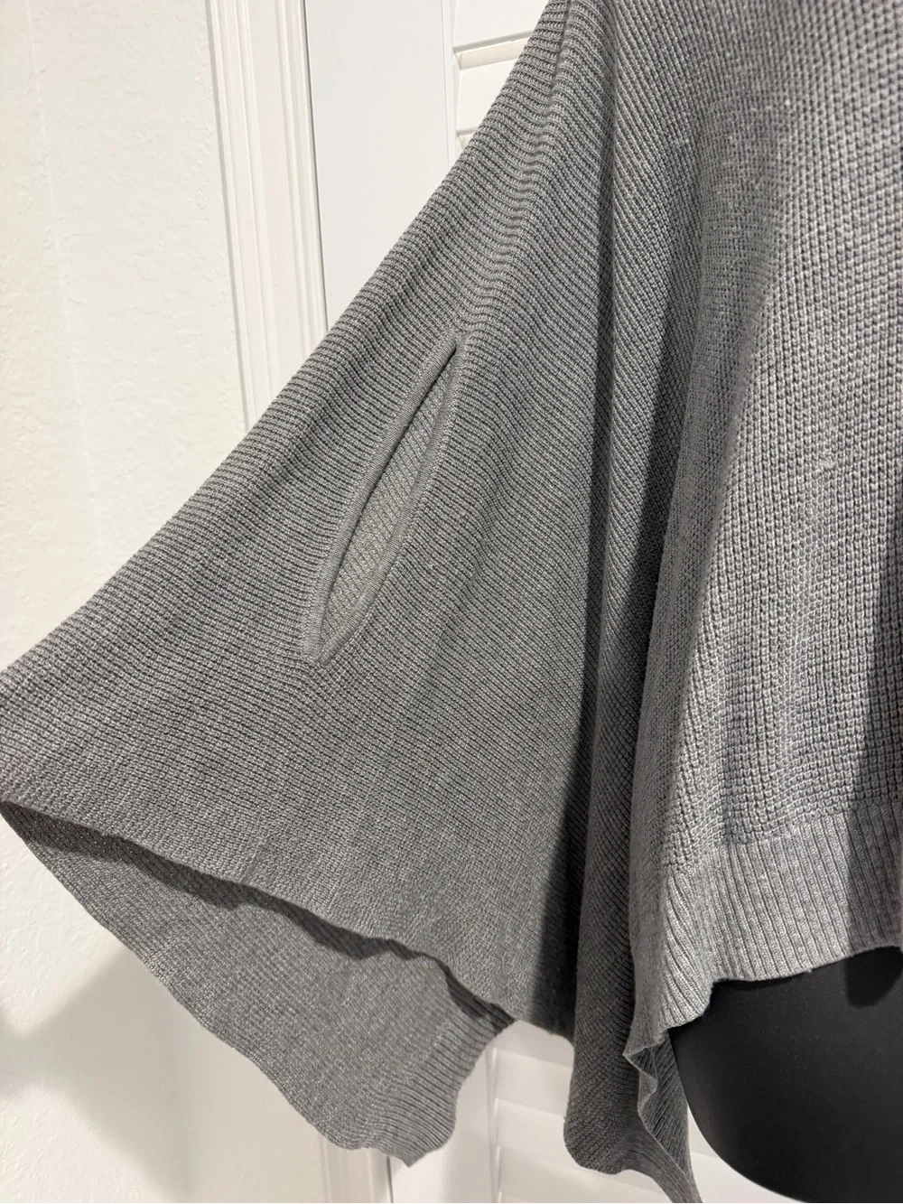 Lululemon Forward Flow Cashmere Blend Poncho in Rhino Grey